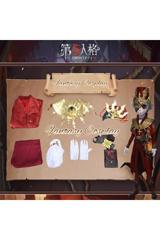 Identity V  Postman The Embrace Halloween Red Cosplay Costume